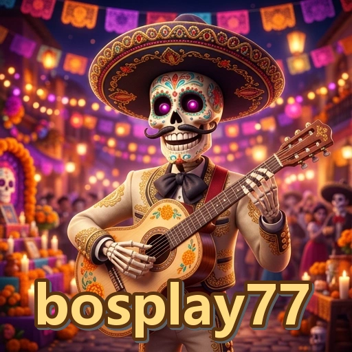 Ikon bosplay77 untuk syarat Android pada halaman unduh