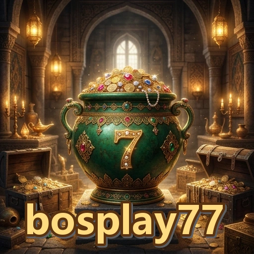 Ikon bosplay77 untuk langkah pasang APK